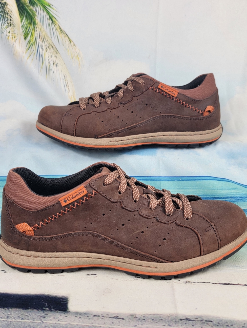 Columbia Three Passes Brown Leather Mens 7 EU40